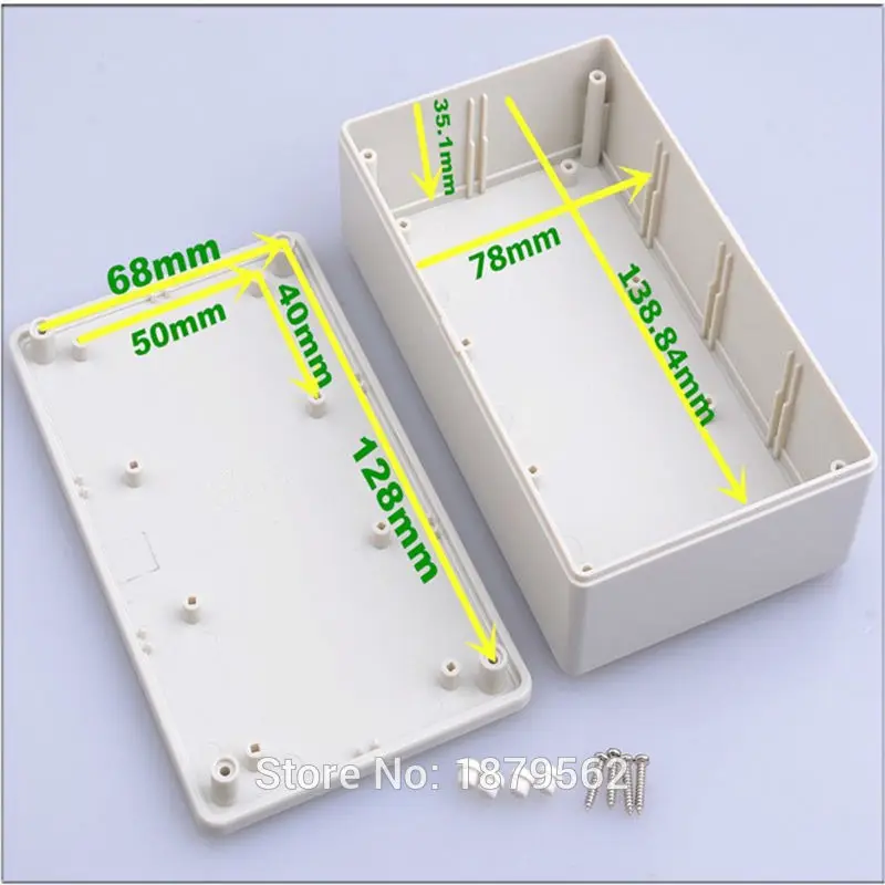 [2 цвета] 145*85*40 мм пластиковые окна проекта Электроника DIY ПЛК распределительная коробка ABS водонепроницаемый Switch Control распределительная коробка