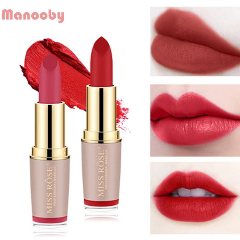

New 12 Matte Red Aunt Color Gold Long Lasting Easy To Wear