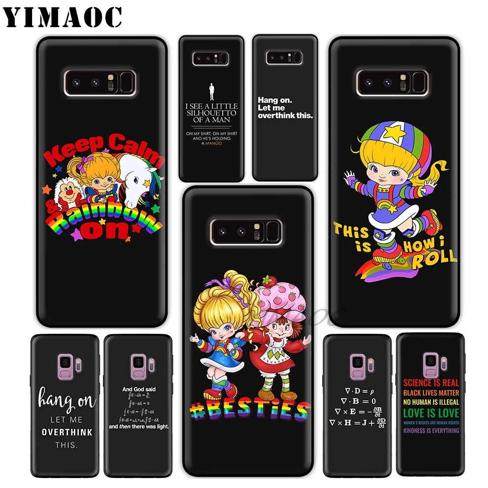 YIMAOC Rainbow Brite Overthink Soft Silicone Case for Samsung Galaxy A9 A8 A6 Plus 2018 A5 A3 2017 2016 Note 9 8 |
