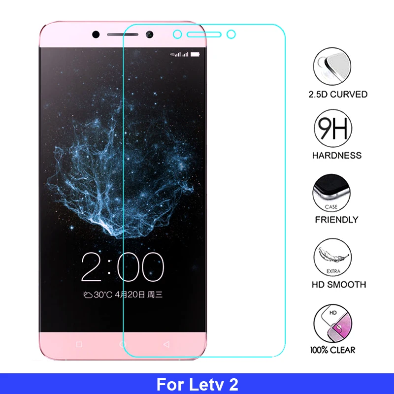 

2Pcs 2.5D Glass LeEco Le 2 Tempered Glass for Leeco Le 2 Screen Protector for Leeco Le 2 Glass X527 X520 HD Protective Thin Film