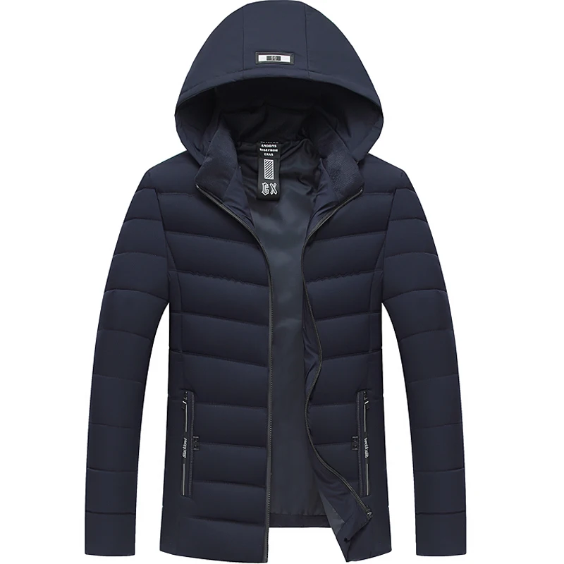 

New men winter jacket down cotton padded high quality large size XL-5XL men's jacket plus velvet thick casual fashion jacket P65