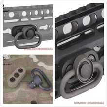 KeyMod QD Слинг поворотный адаптер крепление для KAC NSR Handguard Rail черный/Тан с KeyMod отверстие