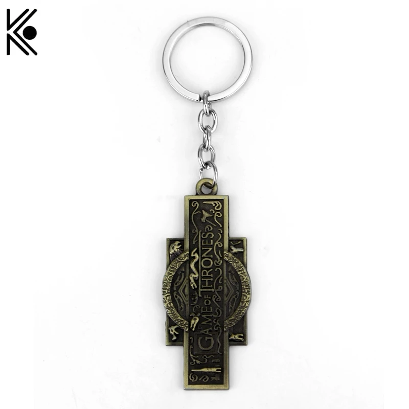 

Game of Thrones Key Chain House Stark Logo Metal Key Rings Chaveiro Keychains Key Gifts Jewelry Fans Can Dropshipping