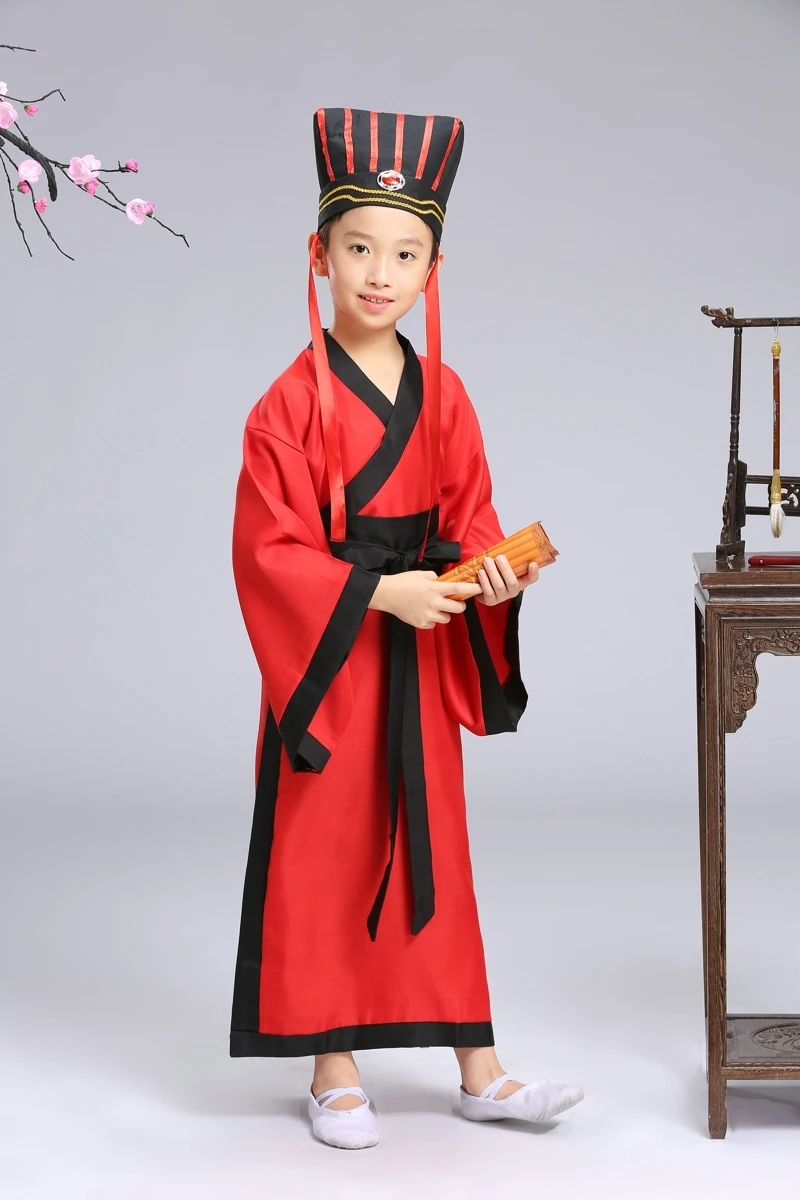 Традиционные китайские танцевальные костюмы для мальчиков, Детская опера Минг, древняя фея династии Хан Тан Цин ханьфу, платье для детей - Цвет: AG
