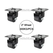 DHL Shipping 4PCS 2 Heavy duty wheels load bearing 300kg/pcs casters industrial wheels universal wheel JF1640 a set of 150 kg load industrial wheels 203mm 8 inch aluminum mecanum wheels online wholesale 2 left 2 right