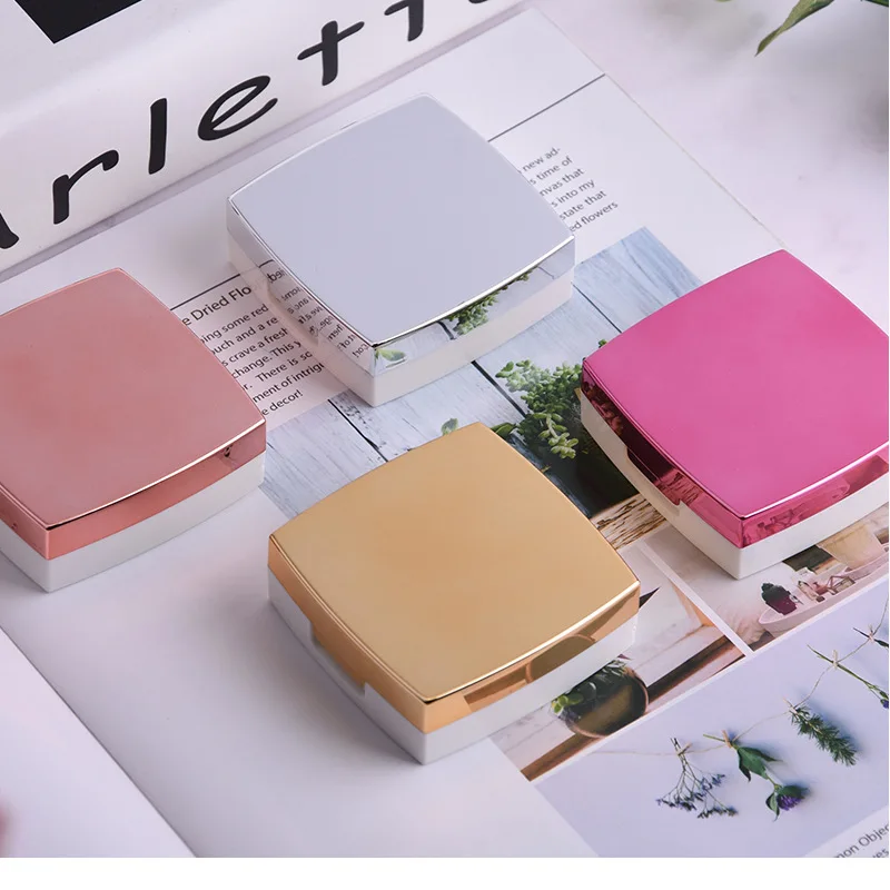 Contact Lens Case With Mirror women Colored Contact Lenses box eyes contact lens container Lovely Travel kit box without sign