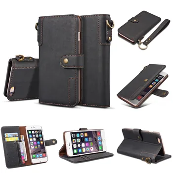 

For iPhone 11 case Luxury Retro Classical Cowhide Protective Wallet Flip Cover For iPhone X XR XS Max 6 7 8 Plus Cases Stand Capa