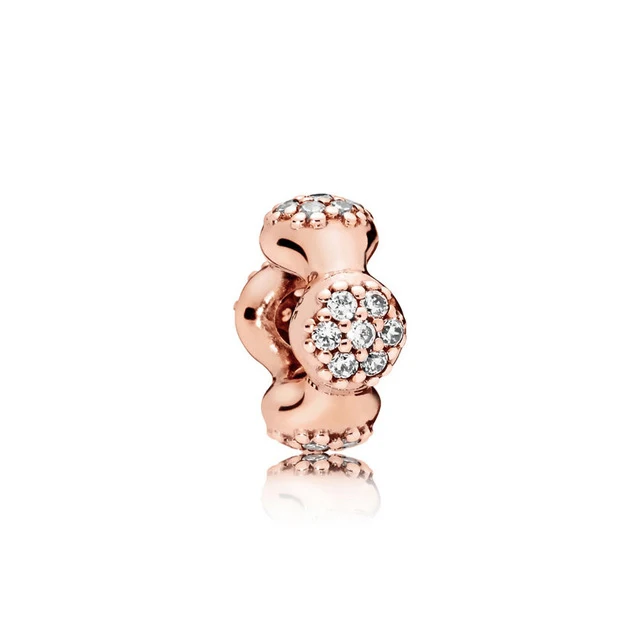 

Kaliyah 100% 925 Sterling Silver Rose Modern Lovepods Charme Spacer Original Mulheres Moda Wedding Jewelry 787292cz
