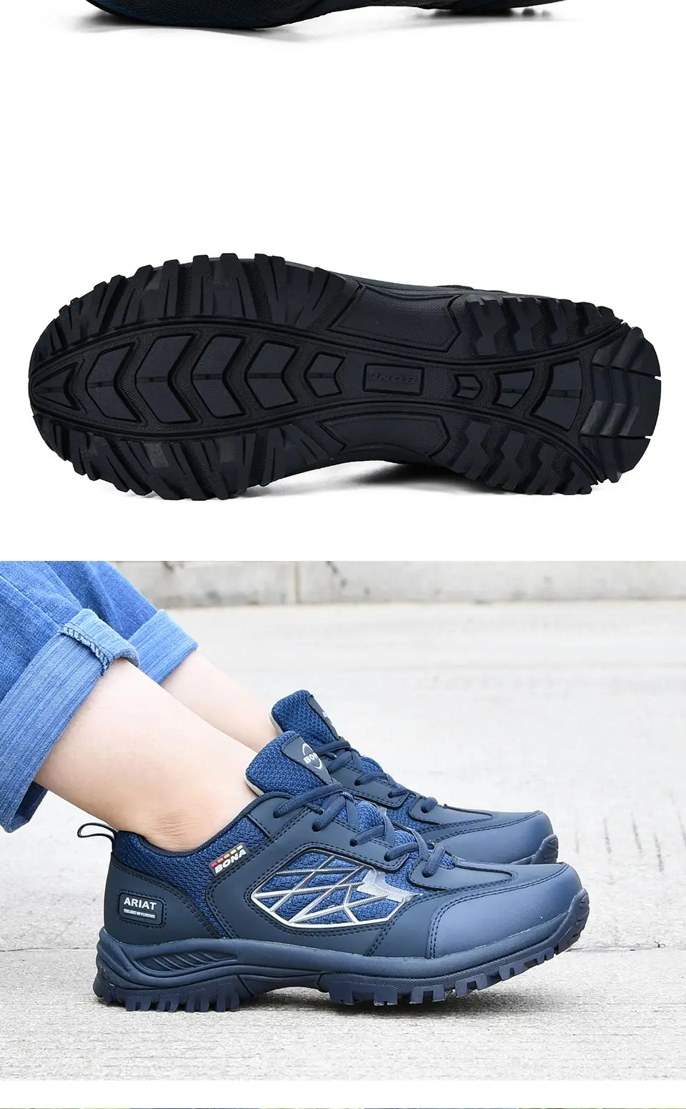 BONA/Новинка; Классические Стильные мужские ботинки для пешего туризма; Мужская Спортивная обувь из кожи; обувь для бега на открытом воздухе; удобная быстрая