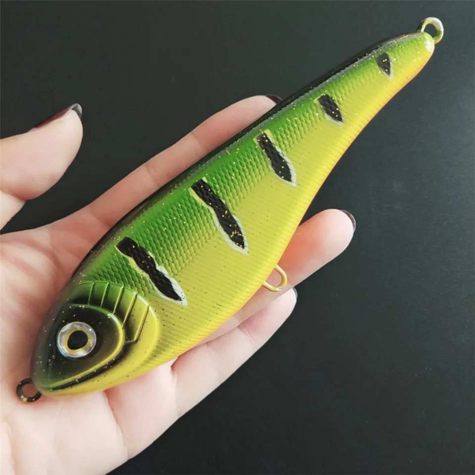 

Swolfy 1PCS Pencil Crankbait Hard Bait Tight Wobble Slow Floating High Quality Model 69.5g 16cm Fishing without hook