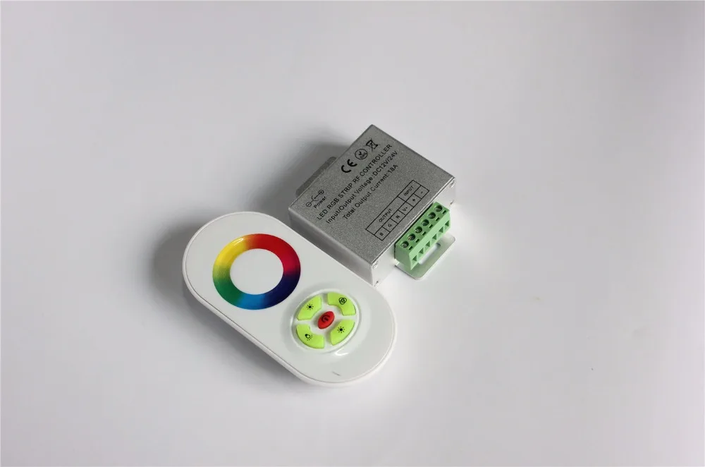 RGB светодиодный контроллер, DC12, 24 В, 5 ключей, алюминиевый корпус, RF сенсорный RGB контроллер для светодиодный ленты 5050 3528 rgb настенные светильники