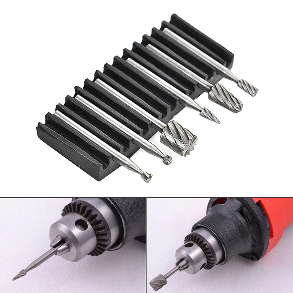 

6pcs Dremel Rotary Tool Mini Drill Bit Set Cutting HSS Routing Router Grinding Bits for Woodworking Knife Wood Carving Tools Kit