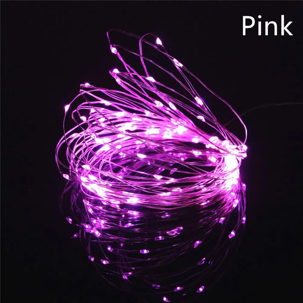 Fairy LED String Lights 10LED/M 10M 5M 2M 3XAA Battery Operated LED Holiday Light for Garland Party Wedding Christmas Decoration