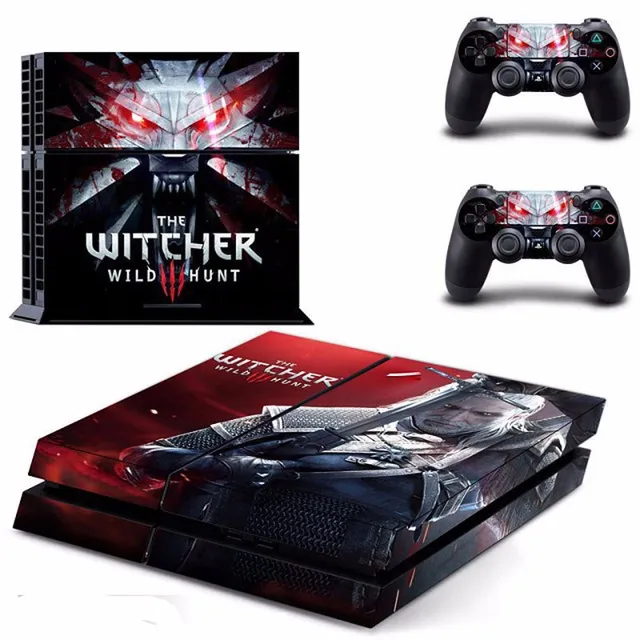 Cheap New The Witcher 3 Wild Hunt PS4 Skin Sticker For Sony Playstation 4 PS4 Console protection film and Cover Decals Of 2 Controller Cheap New The Witcher 3 Wild Hunt PS4 Skin Sticker For Sony Playstation 4 PS4 Console protection film and Cover Decals Of 2 Controller