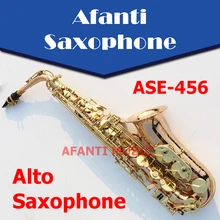 Afanti Music Eb tone / Phosphor Bronze Copper / Gold finish Alto Saxophone (ASE-456)