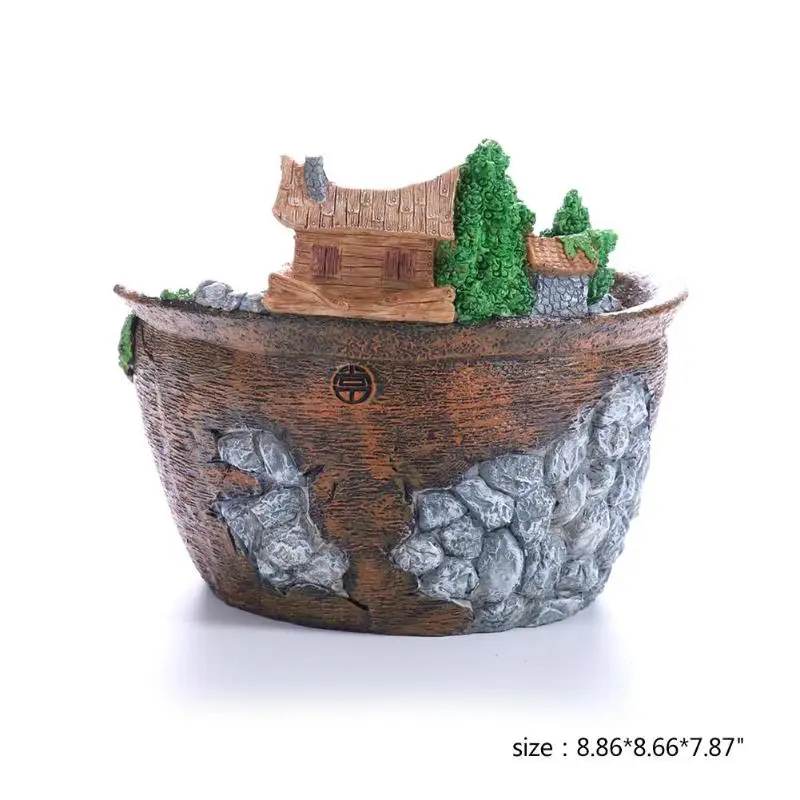 Stone Huts Themed Premium and Beautiful Flower Pots (3 Designs)
