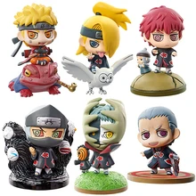 6pcs set Naruto Nidaime Yondaime Godaime Anime Puppets Action Figure PVC Funny Toys Table Desk Decoration