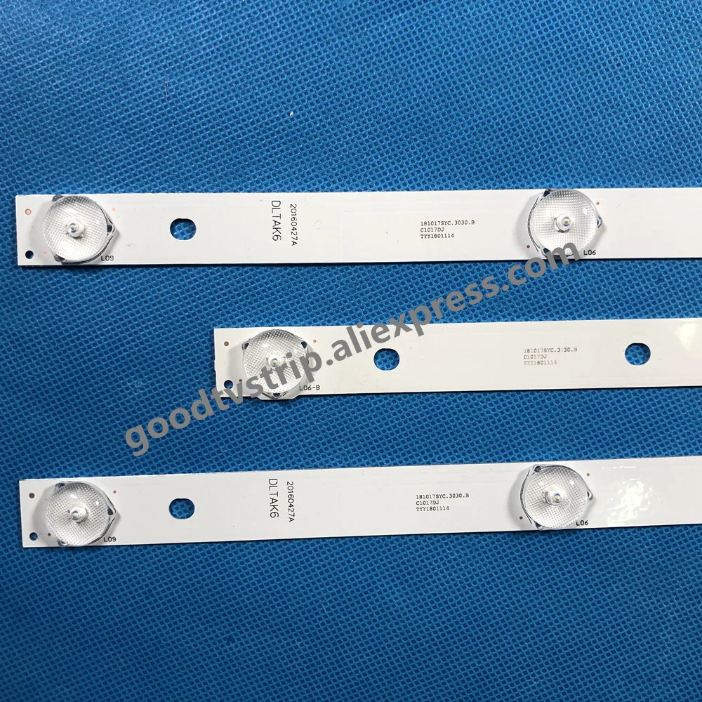 Светодиодный подсветка полосы лампы для JS-D-JP3920-061EC JS-D-JP3920-071EC E39F2000 MCPCB акаи AKTV401 AKTV403 AKTV4021 D39-F2000 LC390TA