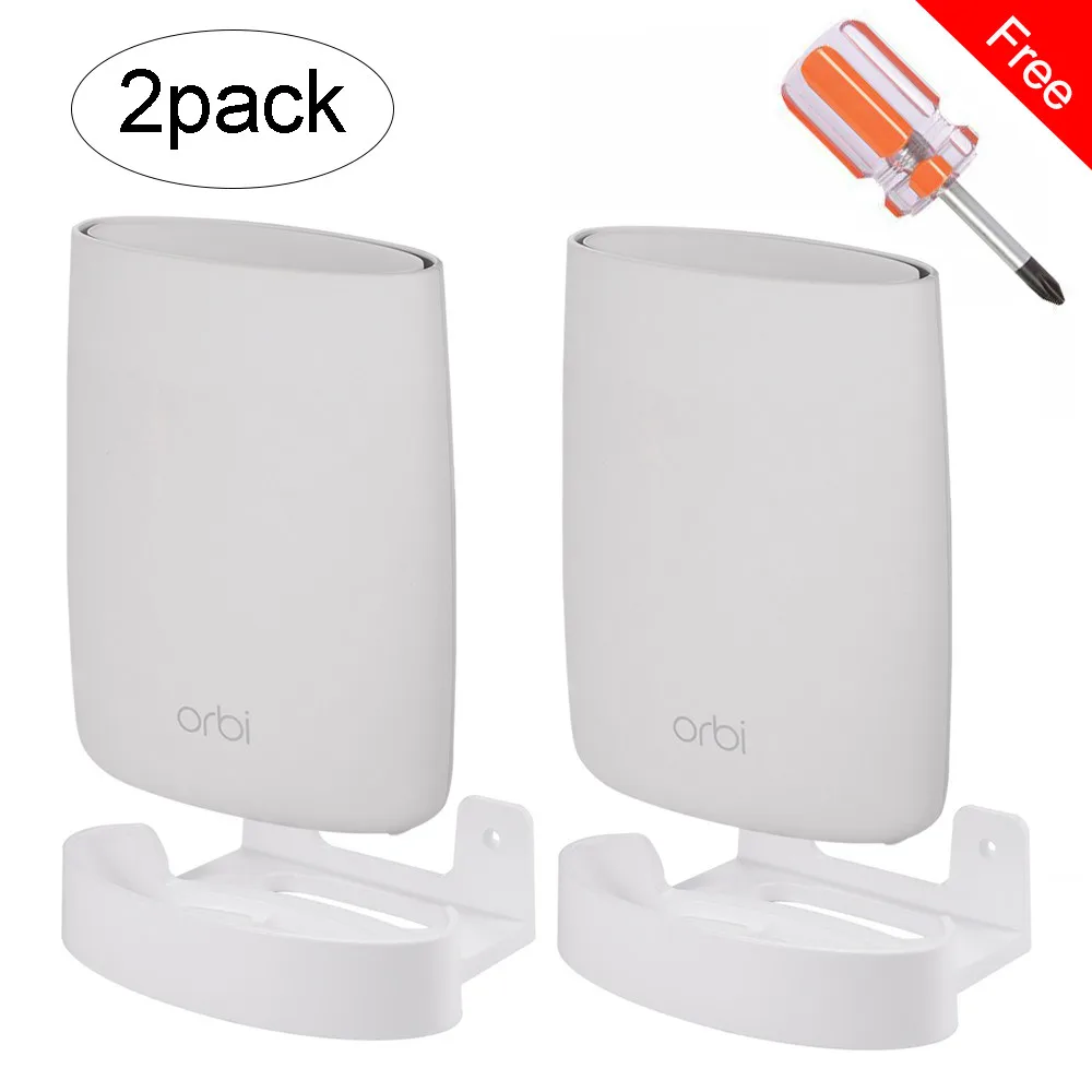 

2 Pack Wall Mount Holder for Orbi Home WiFi System AC22OO/AC3000 Sturdy Wall Mount Bracket with Screwdriver And Screws