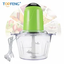 TOPFENG 2L Electric Kitchen Chopper Meat Grinder Shredder Food Chopper Stainless Steel Electric Household Processor Kitchen Tool