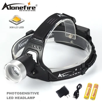 

AloneFire HP34 zoom Sensor led headlight CREE XML L2 Induction headlamp waterproof flashlight light USB rechargeable head lamp