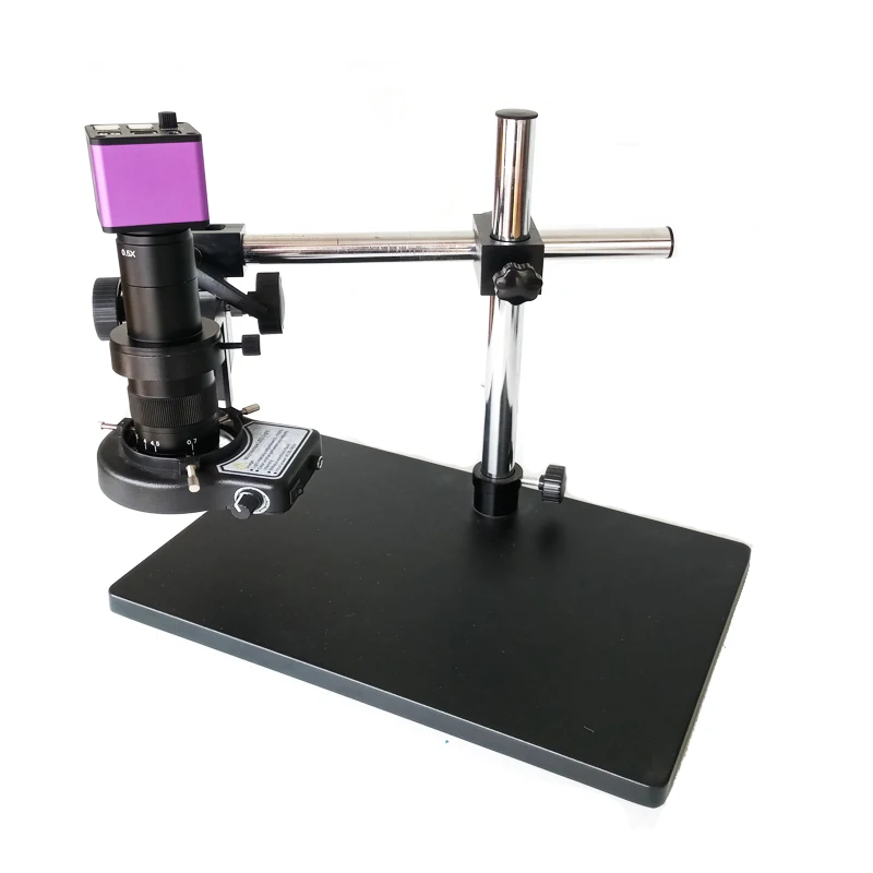 

16MP 1080P HDMI USB Electronic Microscope Camera +10X 180X 300X C-Mount lens zoom +56 Led ring lights microscope +Arm support