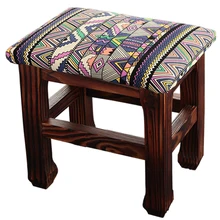 Скамья для простой твердой древесины переобувания табурет гостиная Бытовая ткань; стильный небольшой легкий, но очень прочный