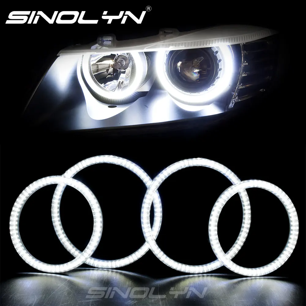 Sinolyn светодиодный ангельские глазки для BMW 3 серии E92 E93 M3 Coupe 2007 2011 Галогенные