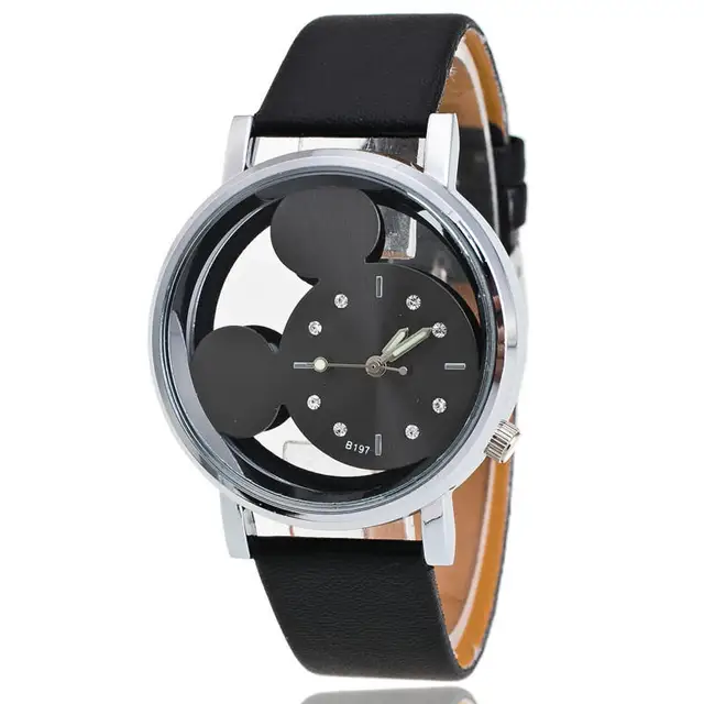 Women Watch Top Brand Fashion Mickey Mouse Stainless Steel Cartoon Kids Children Women Watch Top Brand Fashion Mickey Mouse Stainless Steel Cartoon Kids Children