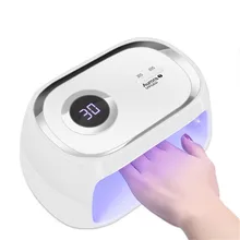 48 Вт лампа для ногтей двойной источник света Светодиодный УФ фонарь Солнечная Сушилка для ногтей сухой лак для ногтей ЖК-дисплей с умным таймером 30 s/60 s