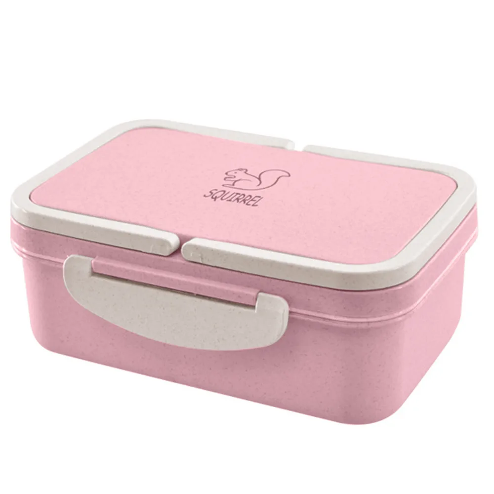 

Healthy materials lunch box 3 grid wheat straw lunch box tableware food storage container lunch box high quality hot sale M4