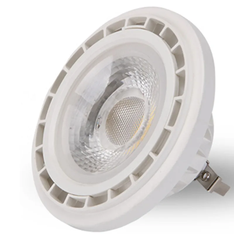 1 шт в наборе, AR111 15 Вт светодиодный COB даунлайт с регулируемой яркостью G53 GU10 базы лампа Spotlight DC12V AC110-240V QR111 светодиодный осветительные лампочки