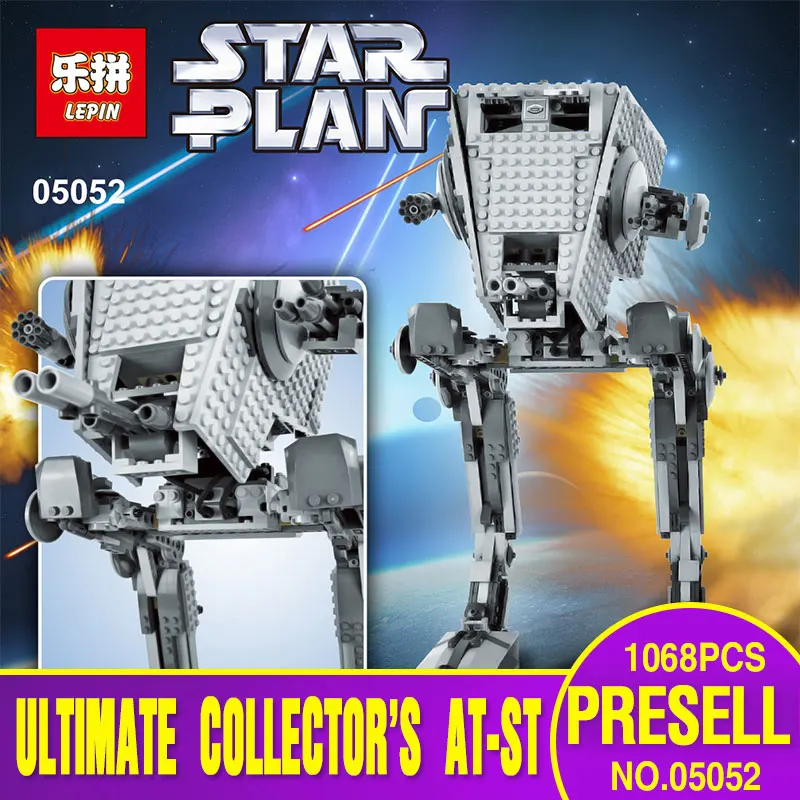 font b Lepin b font 05052 New Star War Series The Empire AT ST Robot