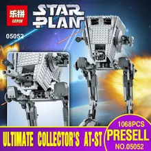 Lepin 05052 New Star War Series The Empire AT-ST Robot Building Blocks Bricks Set Minifigures Toys Legoed 75153