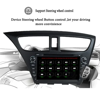 

8" HD 1024*600 Octa Core Android 8.1 Car DVD Radio GPS Navigation Player for Honda Civic Hatchback 2013 2014 2015 DVR Head Unit