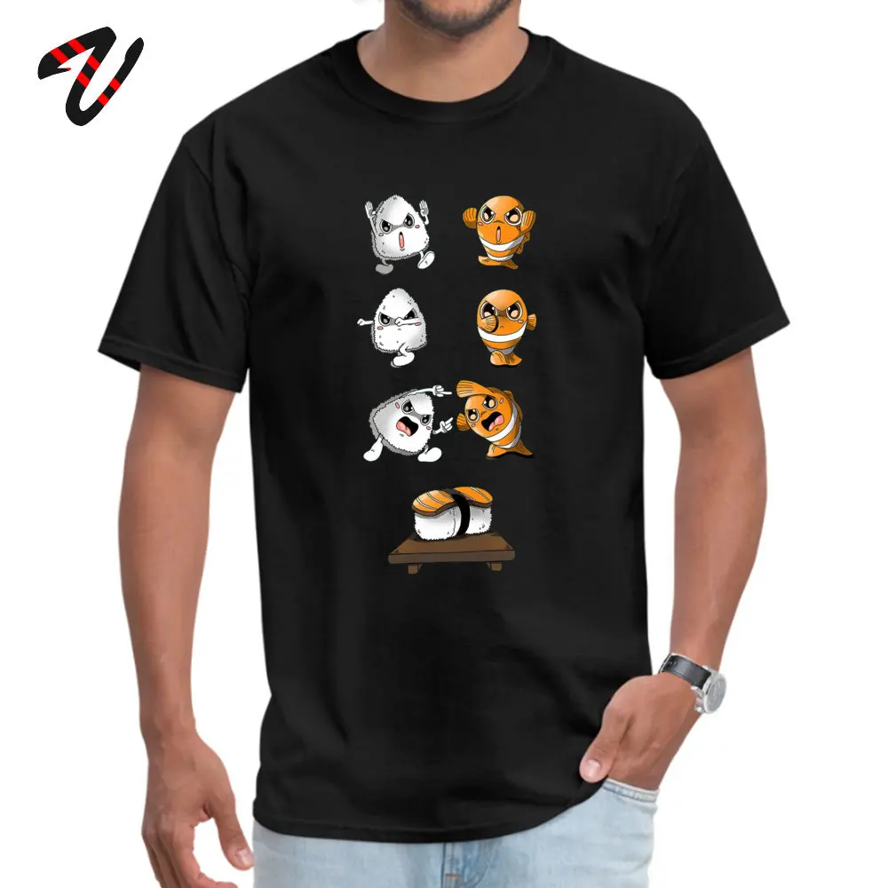 

Japanese Sushi Fusion Koi Carp Plain Tshirts Summer Short Sleeve Printed On T-Shirt 100% Cotton Crewneck Men Tops & Tees 2019