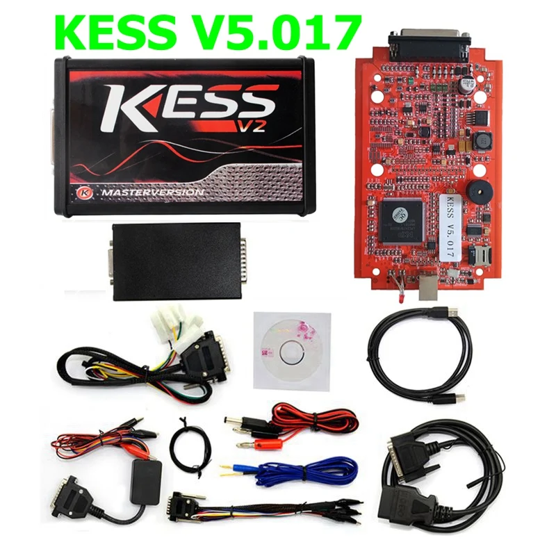 Лучшее качество красный Kess V5.017 Kess V2 5,017 OBD2 менеджер Тюнинг Комплект
