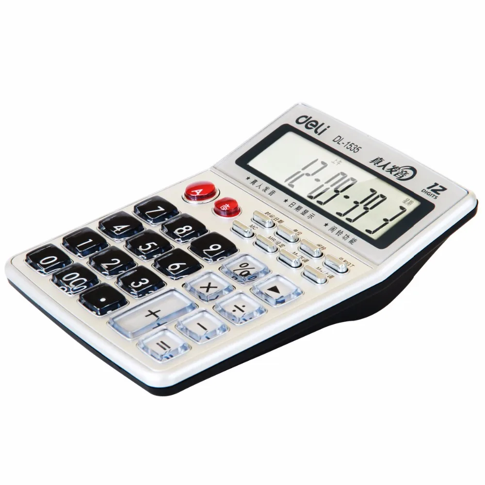 DL Мощность 1535 голос калькулятор 12 компьютер большой экран большая кнопка реальности артикуляции финансовые принадлежности канцелярские