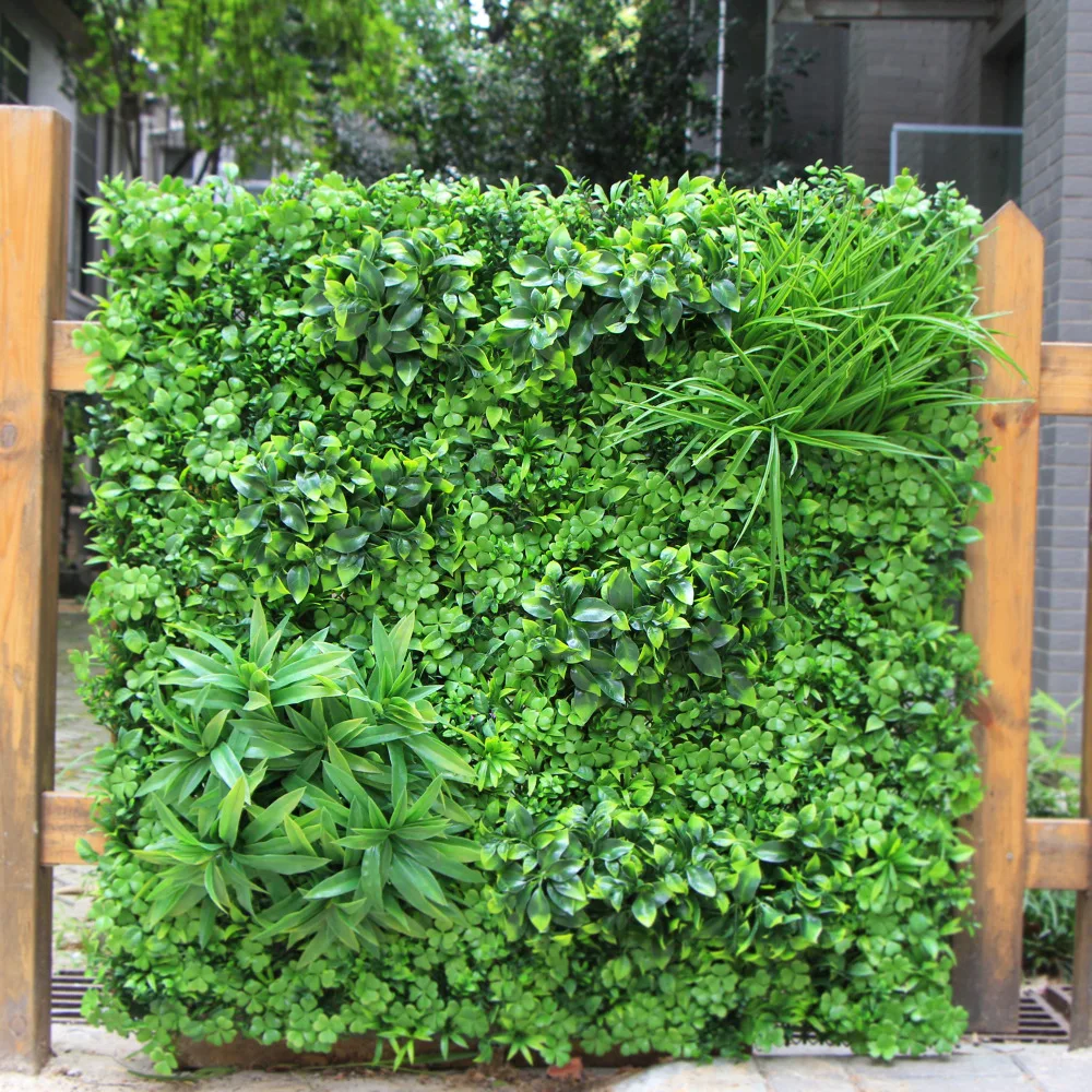 Artificial Boxwood Panels Hedge Wall Privacy Screen Topiary Plant 1x1m Greeny Walls DIY Mats Fencing Backyard Garden Decoration