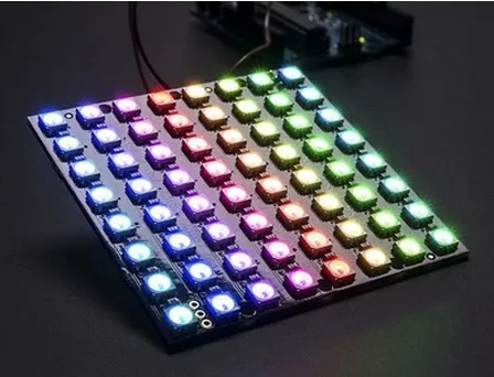 WS2812 светодиодный 5050 RGB 8x8 64 СВЕТОДИОДНЫЙ матричный