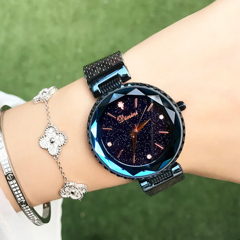 

2019 New Arrival Women Watch Luxury Fashion Crystal Bracelet Watch Female Dress Watch Ladies Rhinestone Wristwatches Clock