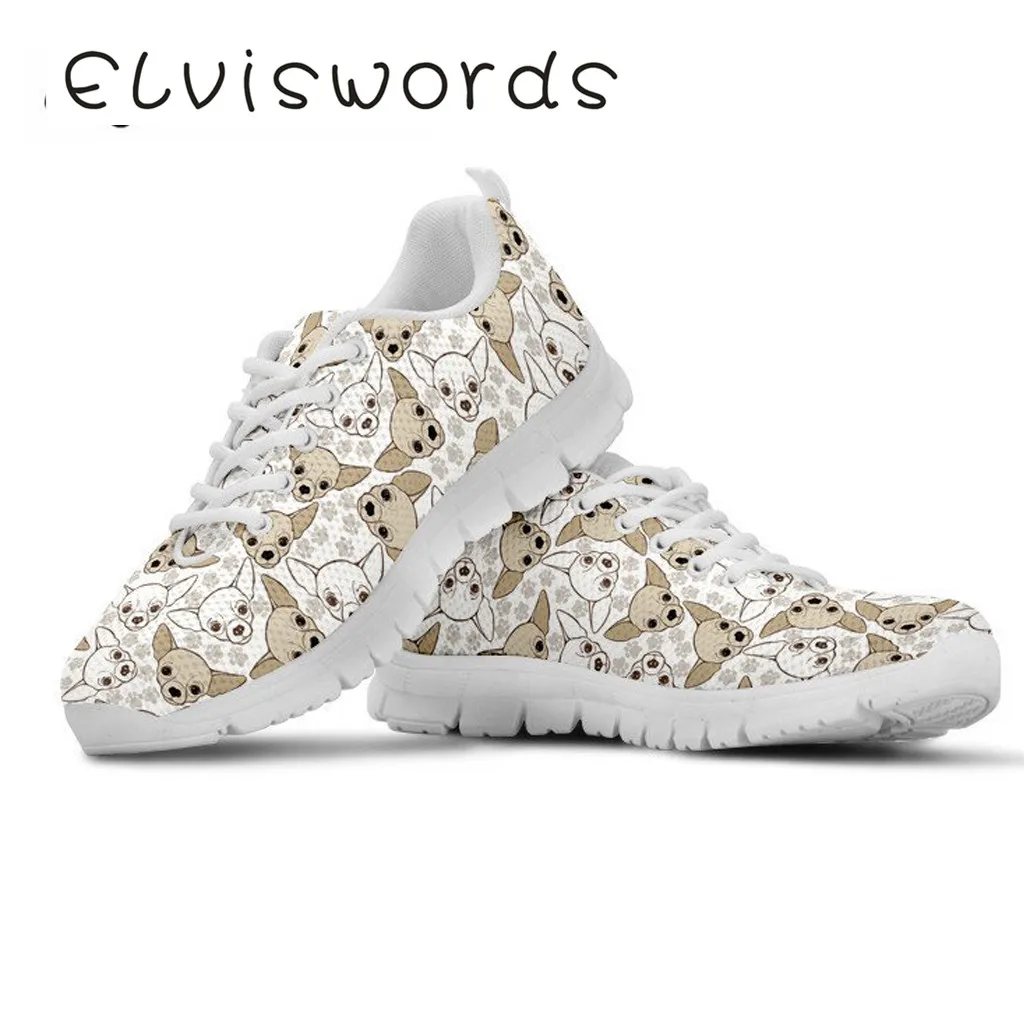 

2019 spring and summer new student women's running shoes printed flat shoes cute lightweight fitness shoes