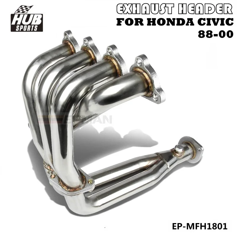 Гоночный коллектор выпускной для HONDA CIVIC 88 00 CRX DEL SOL SOHC D16 D SERIES HU MFH1801|honda racing|racing