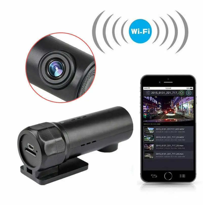Скрытый регистратор вождения HD 1080P Мини WiFi приложение Автомобильный видеорегистратор камера видеокамера 170 градусов видеорегистратор ночное видение g-сенсор