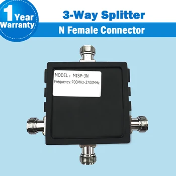 

3 Way N Female Connector Power Splitter 3-Way 700-2700mhz Frequency Power Divider For Mobile Phone Signal Booster Repeater S22