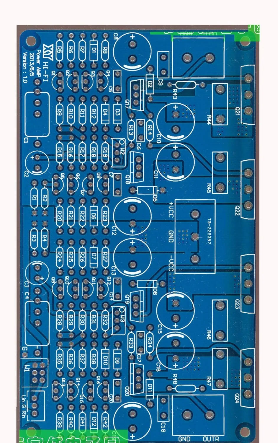 

2pcs/lot Thermal power amplifier, full symmetrical discrete component, power amplifier, empty board (PCB board, no component)