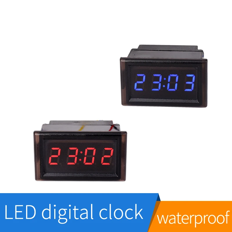 Clocks Car LED Display Digital Clock Motorcycle Dashboard Clock money