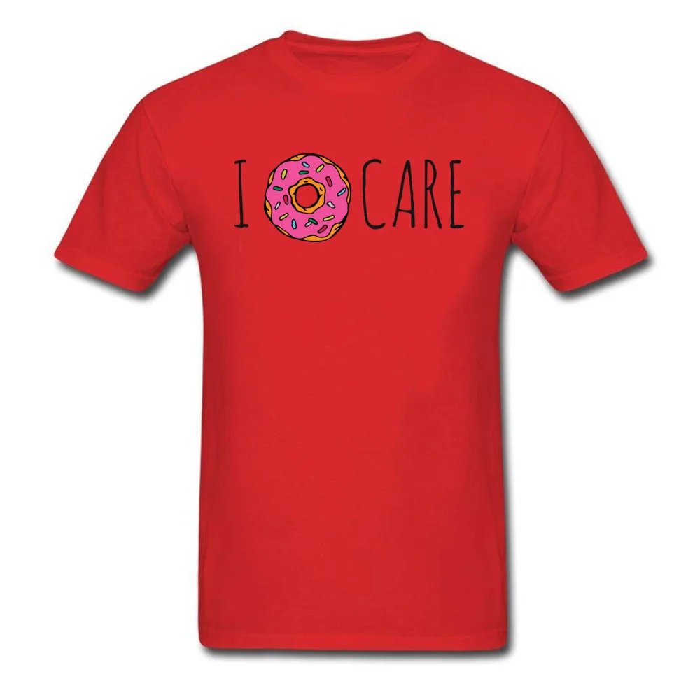 Personalized I Doughnut Care Men T-Shirt 2018 Hot Sale VALENTINE DAY Short Sleeve Round Neck 100% Cotton Tees Tops & Tees I Doughnut Care red
