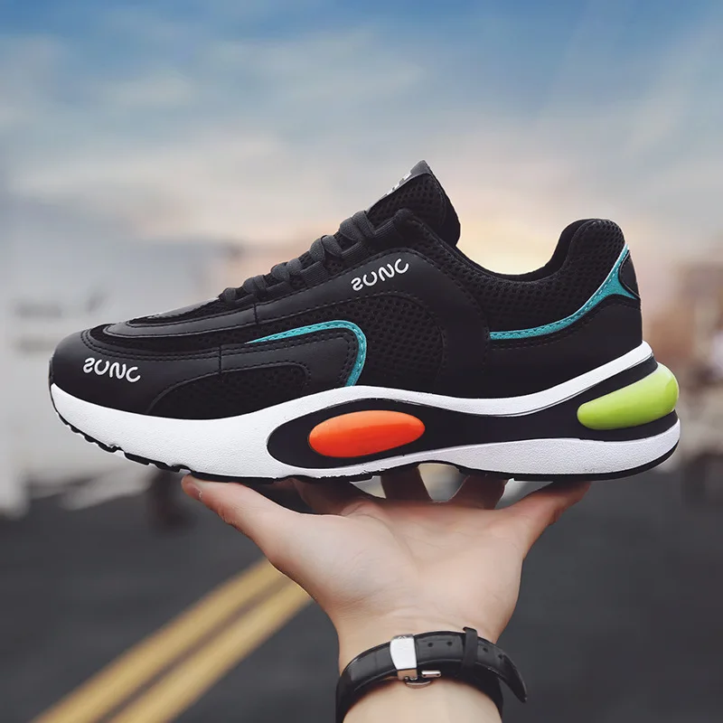 

Men sports Shoes 2019 Fashion Adult Male Flying Weaving Breathable l Chunky running Sneakers Trainers Zapatos De Hombre