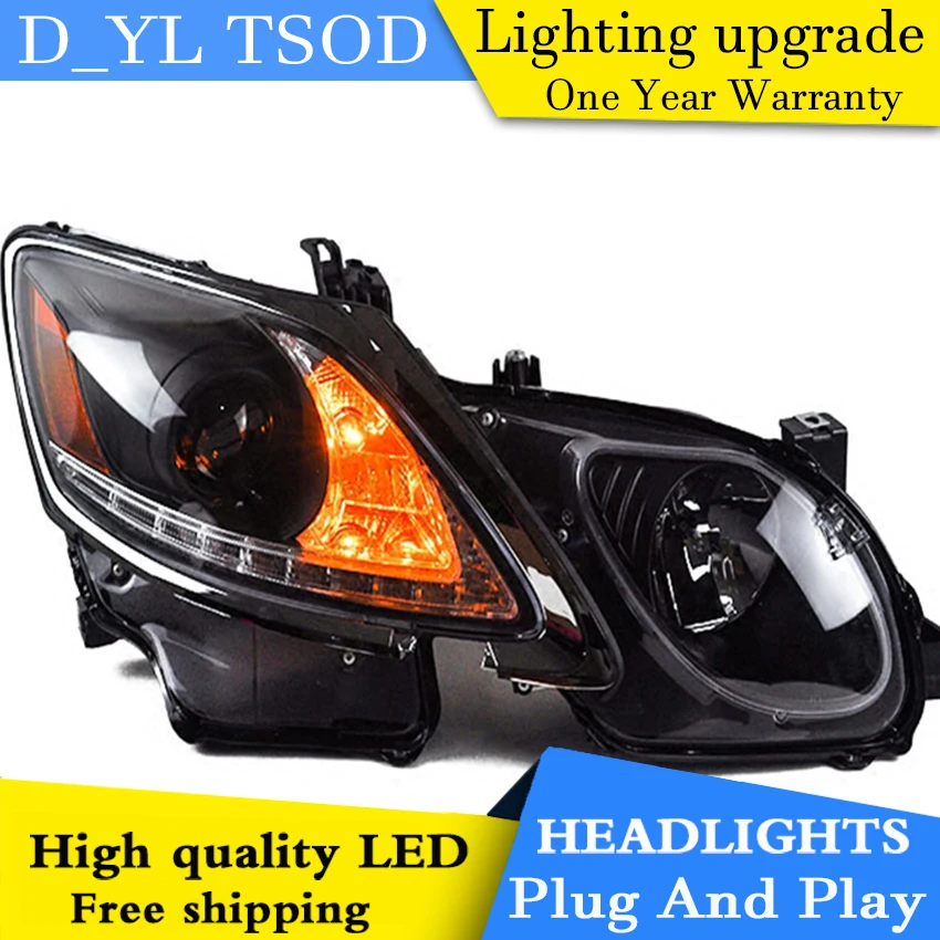 D_YL Car Styling for Lexus GS350 Headlights 2005 2011 GS350 LED